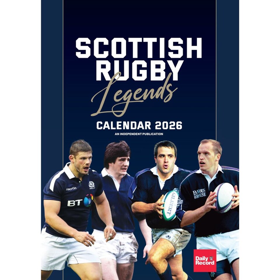 SCOTTISH RUGBY UNION 2026 SQUARE CALENDAR - PRE-ORDER