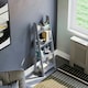 image 5 of Vida Designs Bristol 4 Tier Step Ladder Bookcase Display Storage, Grey