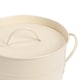 image 5 of Harbour Housewares Vintage Metal Kitchen Compost Bin - Cream | Cream | Beige
