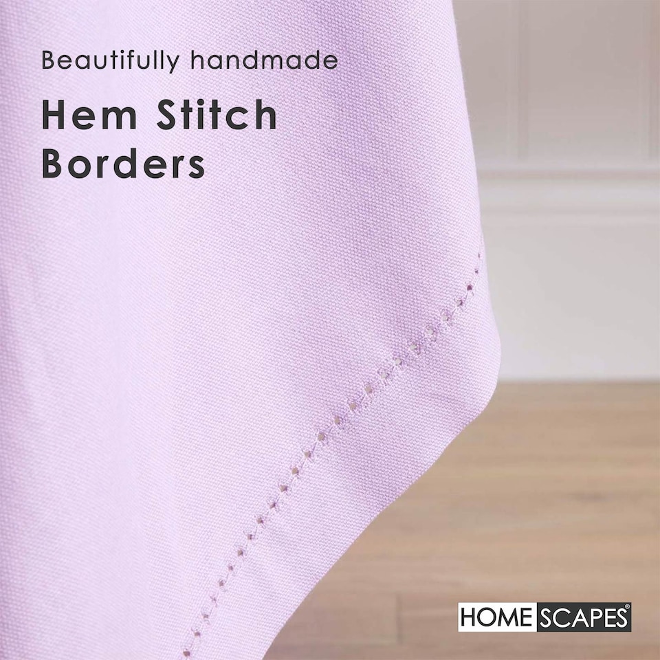 image 1 of Homescapes Mauve Tablecloth - 137 x 178 cm | Purple | Mauve