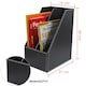 image 4 of PVC Black Desktop Organizer 19 x 27 x 34cm