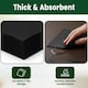 image 8 of ECONX Black 2 Ply 4 Fold Paper Napkins Tissue Serviettes for Birthdays Weddings Parties 2000PK