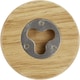 image 2 of Bullet Scoll Wooden Coaster - Natural - One Size