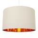 image 2 of Contemporary Cream Cotton 20 Floor/Pendant Lamp Shade with Shiny Copper Inner | Cream