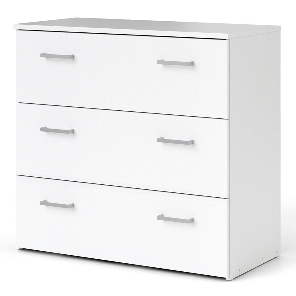 image 1 of Space Chest of 3 Drawers in White