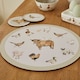 image 4 of Cooksmart Buttercup Farm Set of 4 Round Placemats