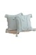 image 3 of Cabana Tufted (43x43 cm) Cushion Cover with Cusion Pads | Silver | 43 x 43 cm | 1