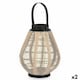 image 1 of Candleholder Lantern With handle Beige Wood Cloth 25 x 30 x 25 cm (2 Units) N/A