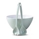 image 1 of Zeal Melamine Salad Bowl & Salad Servers Set, Duck Egg Blue | Green | Sage Green