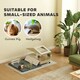 image 6 of PawHut Small Animal Cage, Guinea Pig Cage with Removable Pet Playpen, Beige