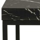 image 5 of Barossa Coffee Table with Black Marble Effect Top & Black Steel Base 40cm