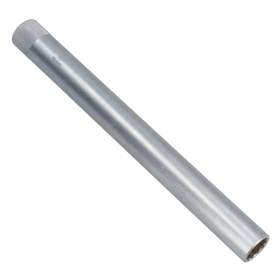 image 1 of 18mm Extra Long Spark Plug Socket Magnetic Thin Walled For Motorcycles Bikes