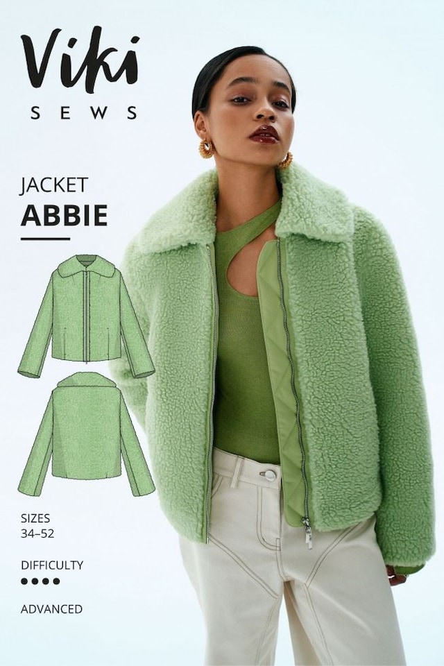 image 1 of Vikisews Abbie Jacket Paper Sewing Pattern – Women’s Coats & Jackets, UK Sizes Uk 4–22, Advanced