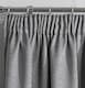 image 3 of Enhanced Living Matrix Grey Silver 66 x 90 inch (168x229cm) Tape Top Thermal Noise reducing Dim Out Curtains (PAIR)