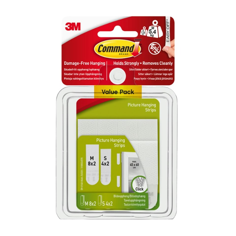 Command 17203 Picture Strips Small/Medium Combi Pack - One Colour - One Size
