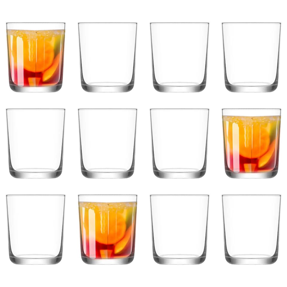 image 1 of LAV Assos Whisky Glasses - 360ml - Pack of 12 | Clear | Clear