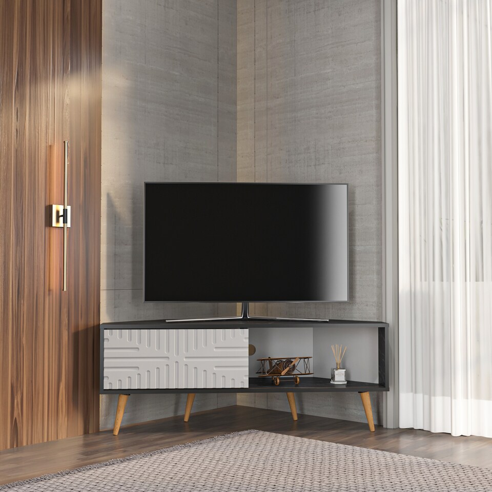 image 1 of Decorotika Modern Mora Corner TV Unit for TVs up to 63 inches