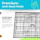 image 7 of Straame 42" Folding Metal Dog Crate Black