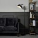 image 2 of BHS Travis Arc Floor Lamp, Matte Black
