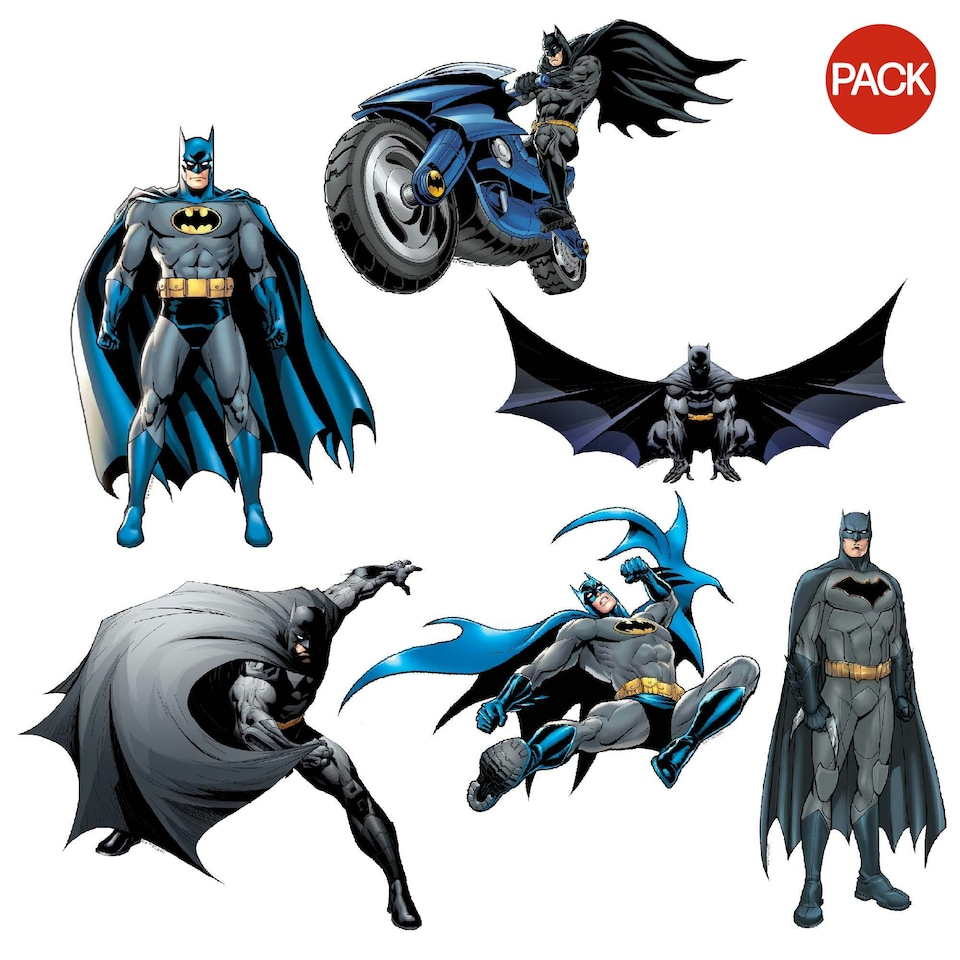 Batman Deluxe Character Art Stickers (Pack of 50) - Multicoloured - One Size