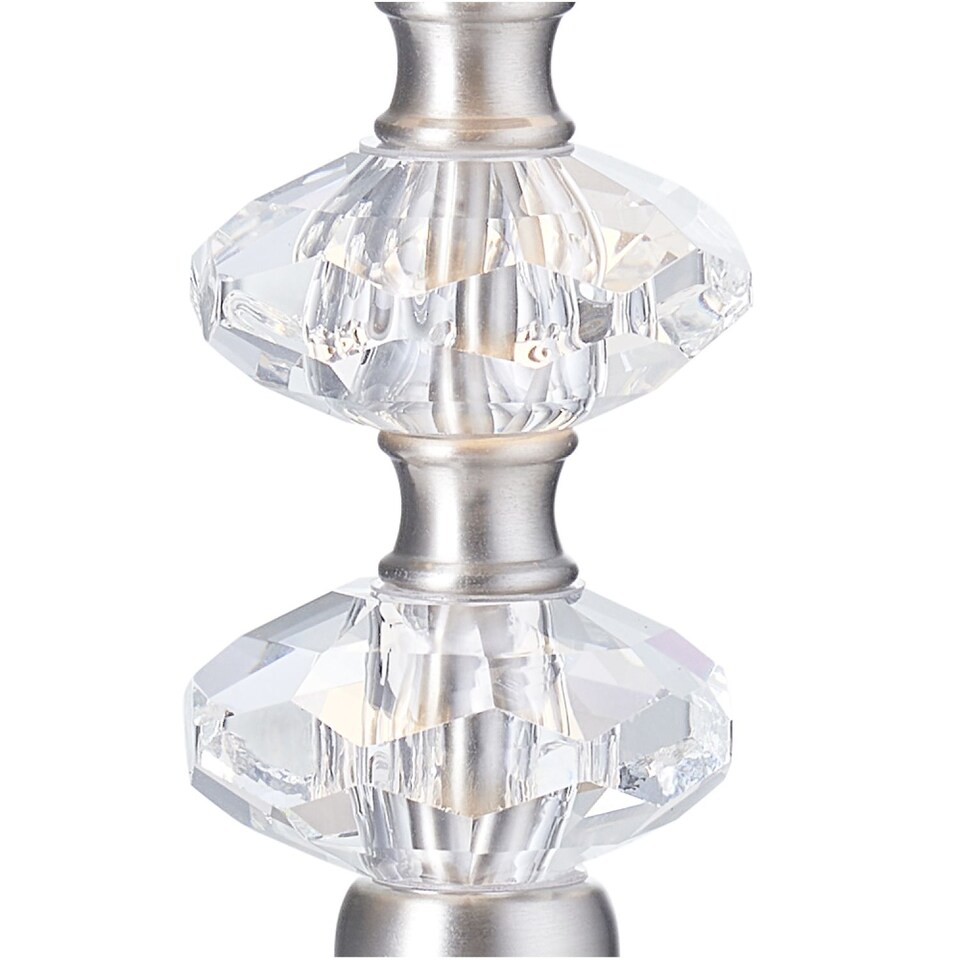image 1 of Contemporary Satin Nickel Power Saving and Eco Friendly LED Touch Table Lamp | Silver | Satin Nickel | 1