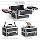 image 4 of Yaheetech 5-in-1 Professional Makeup Train Cases Aluminum Black | Black