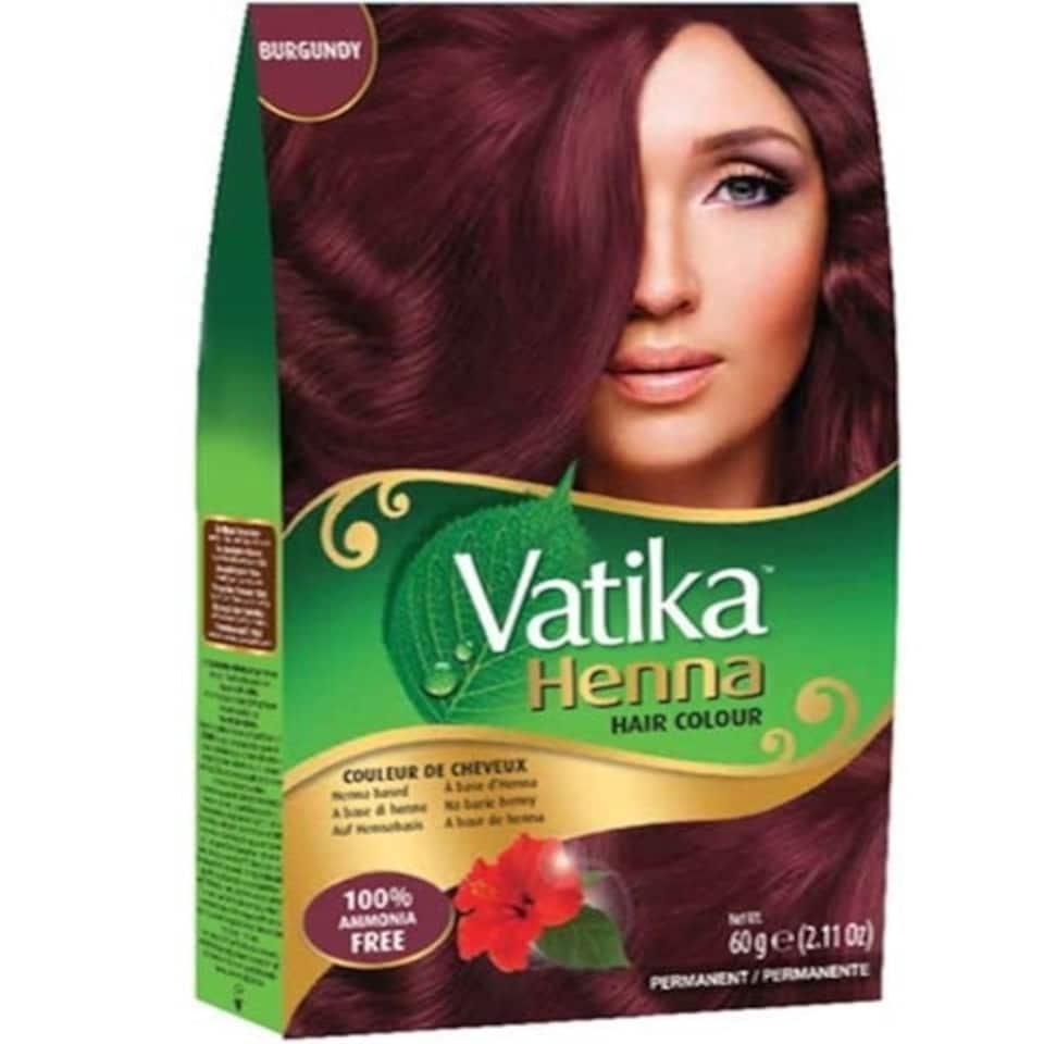Dabur Vatika Burgundy Henna Hair Colour Powder | NO AMMONIA - 60g Brown | 60 g
