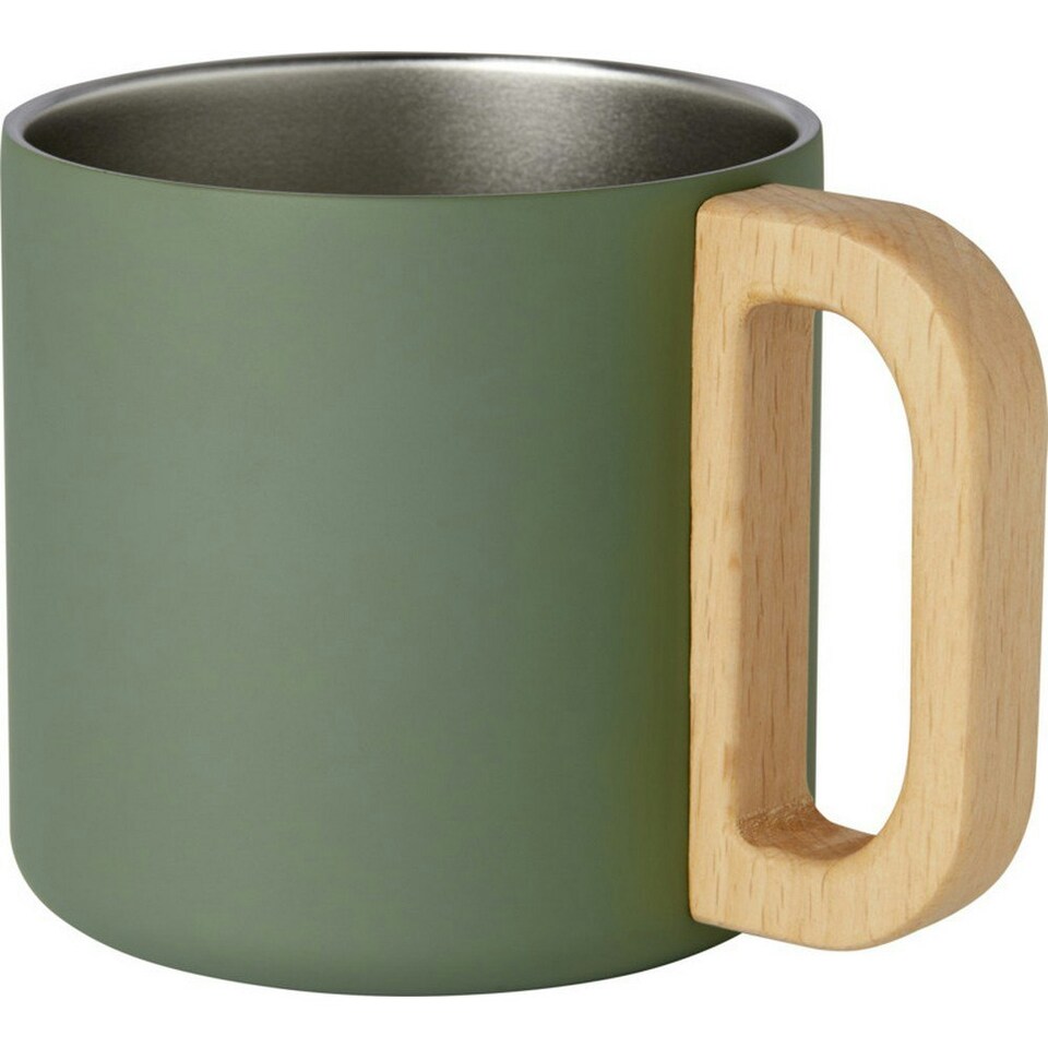 image 1 of Seasons Bjorn Plain Stainless Steel 360ml Mug - Heather Green - One Size