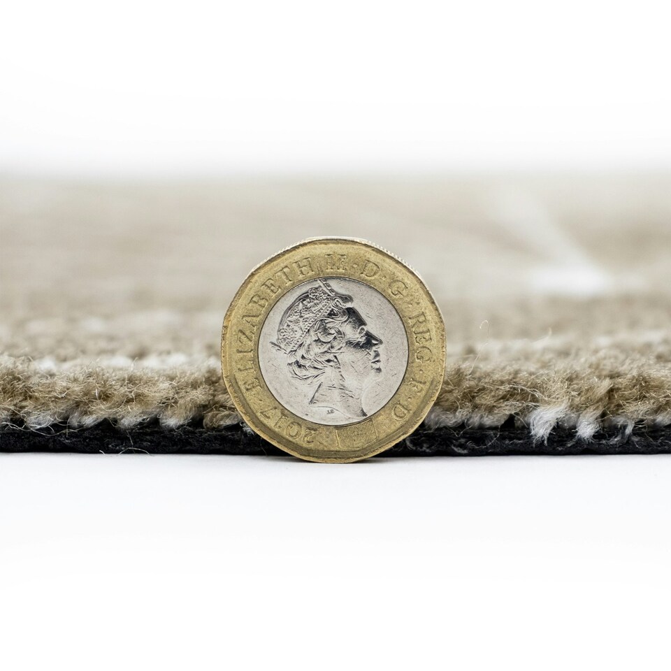 image 1 of JVL Mega Doormat and Runner - Brown Geo