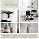 image 5 of Cat Tree Dominik - 144 cm, sisal cat scratching post, mice & anti-tip protection - Black