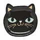 image 1 of Halloween Black Cat Shaped Paper Plates 20cm - Pack of 8