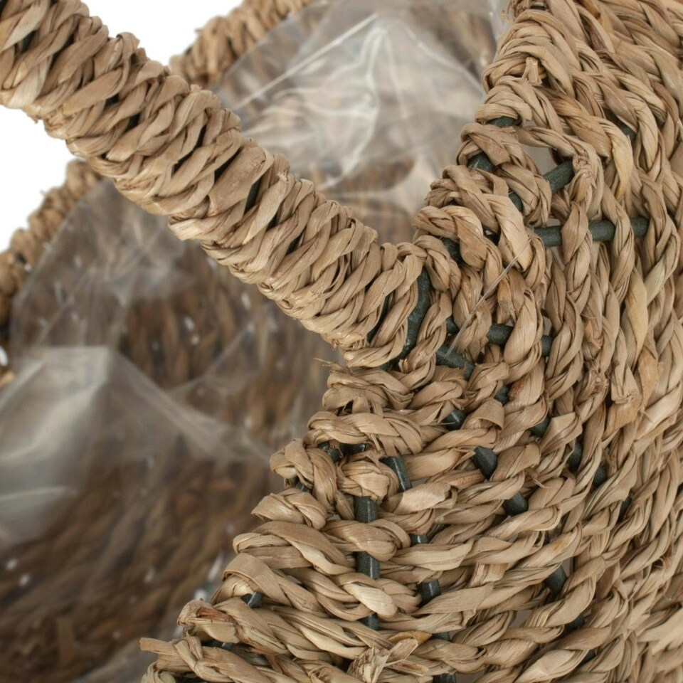 image 1 of Oval Seagrass Flower Basket Brown | Brown | One Size