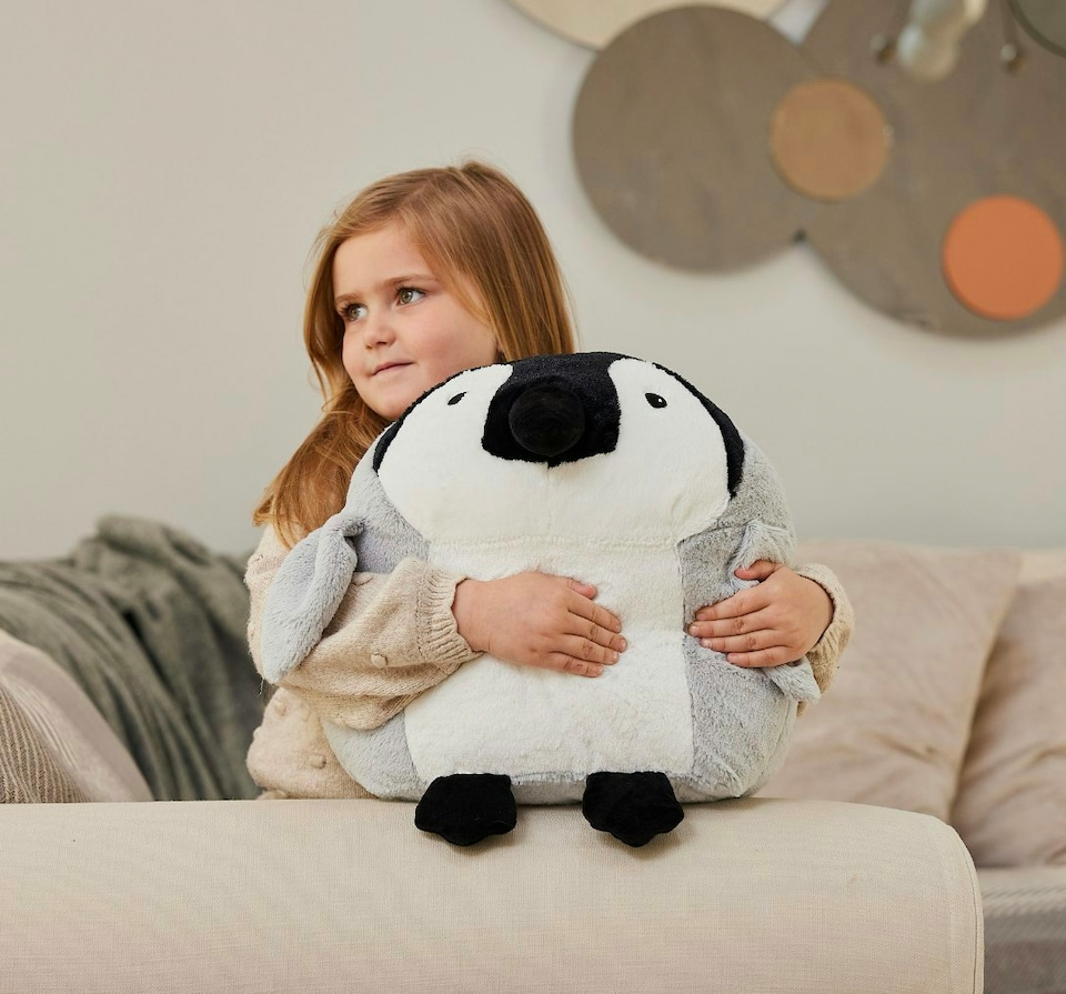 image 1 of Warmies Supersized Cushies Baby Penguin