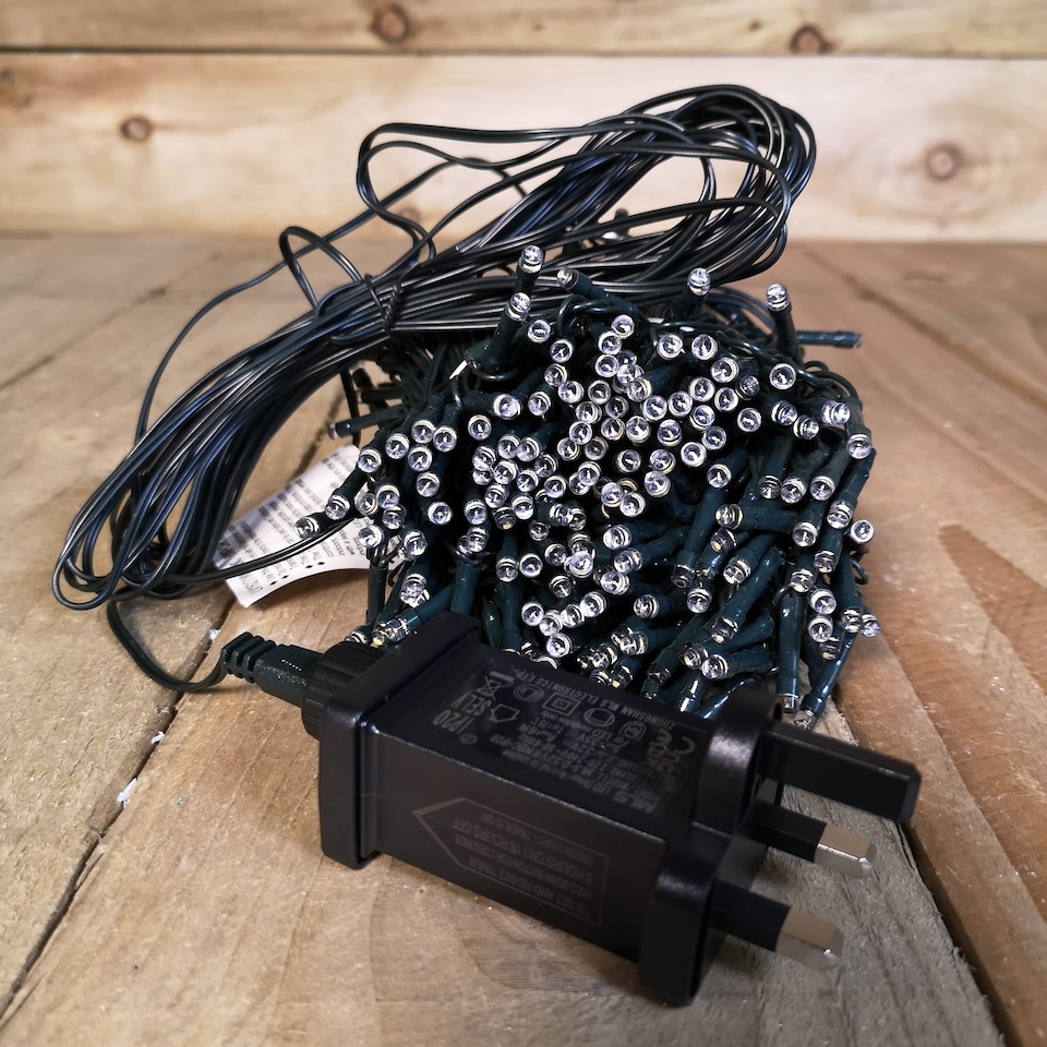 image 1 of 380 LED 23m Christmas Outdoor 8 Function Timer Lights in Warm White