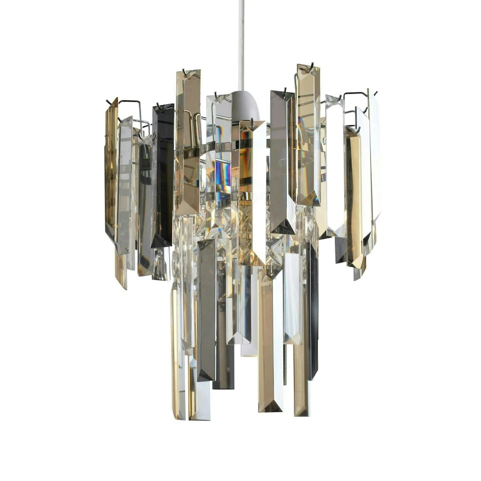 image 1 of Onega Pendant Champagne and Smoked Non Electric Light Shade