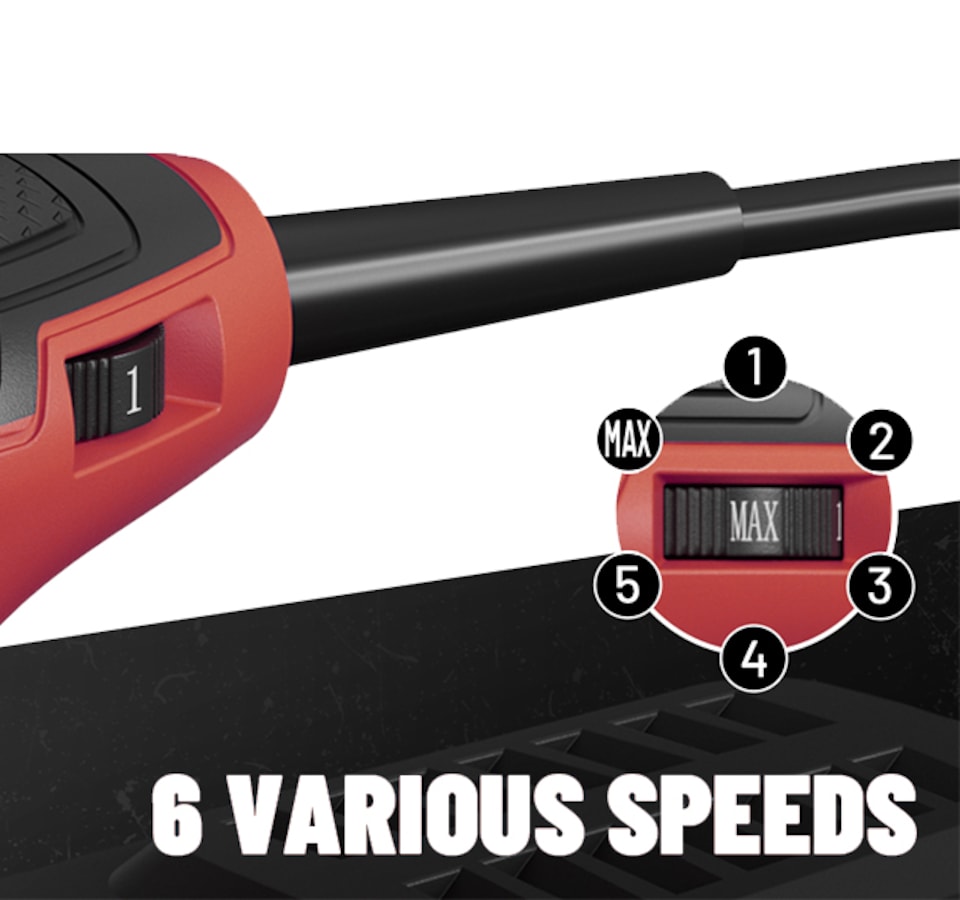 image 1 of Lumberjack Random Orbital Sander 350W 125mm Includes Dust Box & Sanding Pads Red