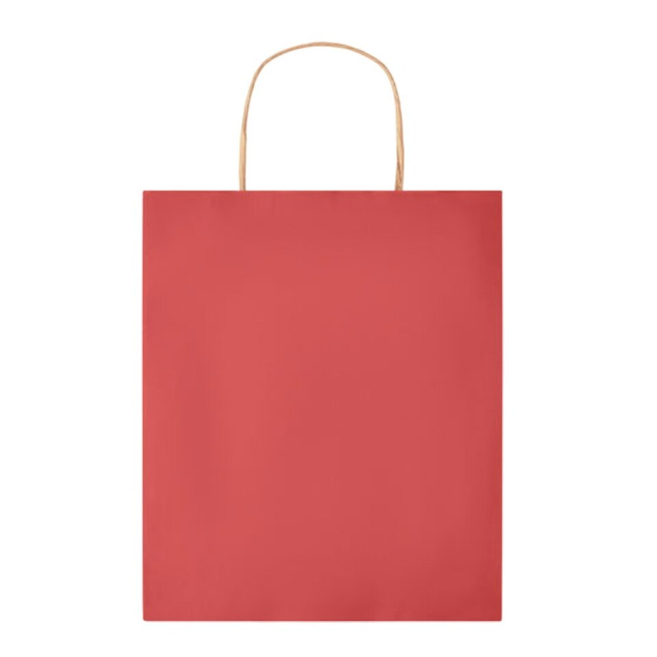 image 1 of MidOcean Paper Tone Paper Gift Bag - Red - 21cm x 18cm x 8cm Red