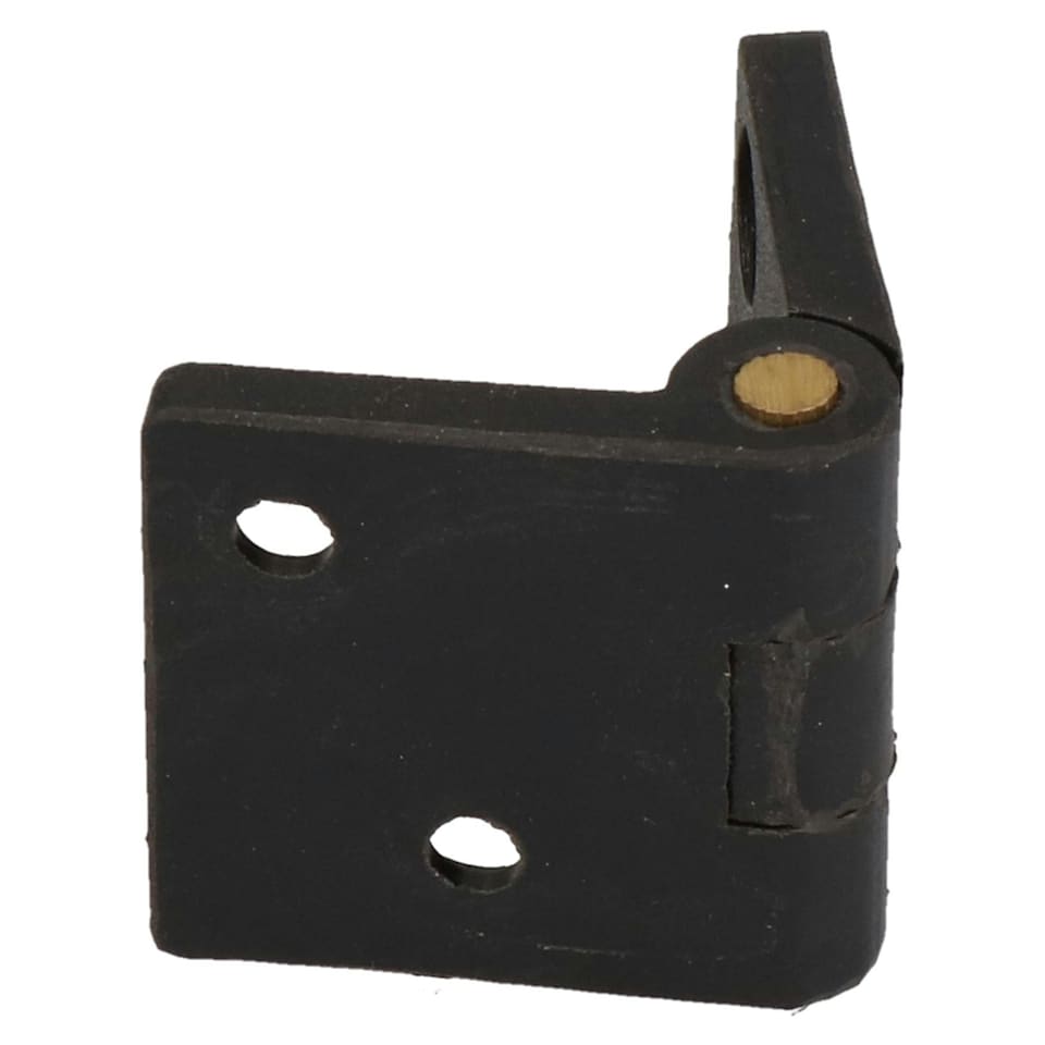 image 1 of Black Reinforced Nylon Plastic Hinge 38x67mm Italian Made Industrial Quality 4PK Black