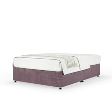 Signature Platinum 2000 Pocket Sprung Mauve Naples Velvet Divan Set Single