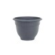image 3 of Wham Bell Pot 4 x 28cm Round Plastic Garden Planters | Black | Slate