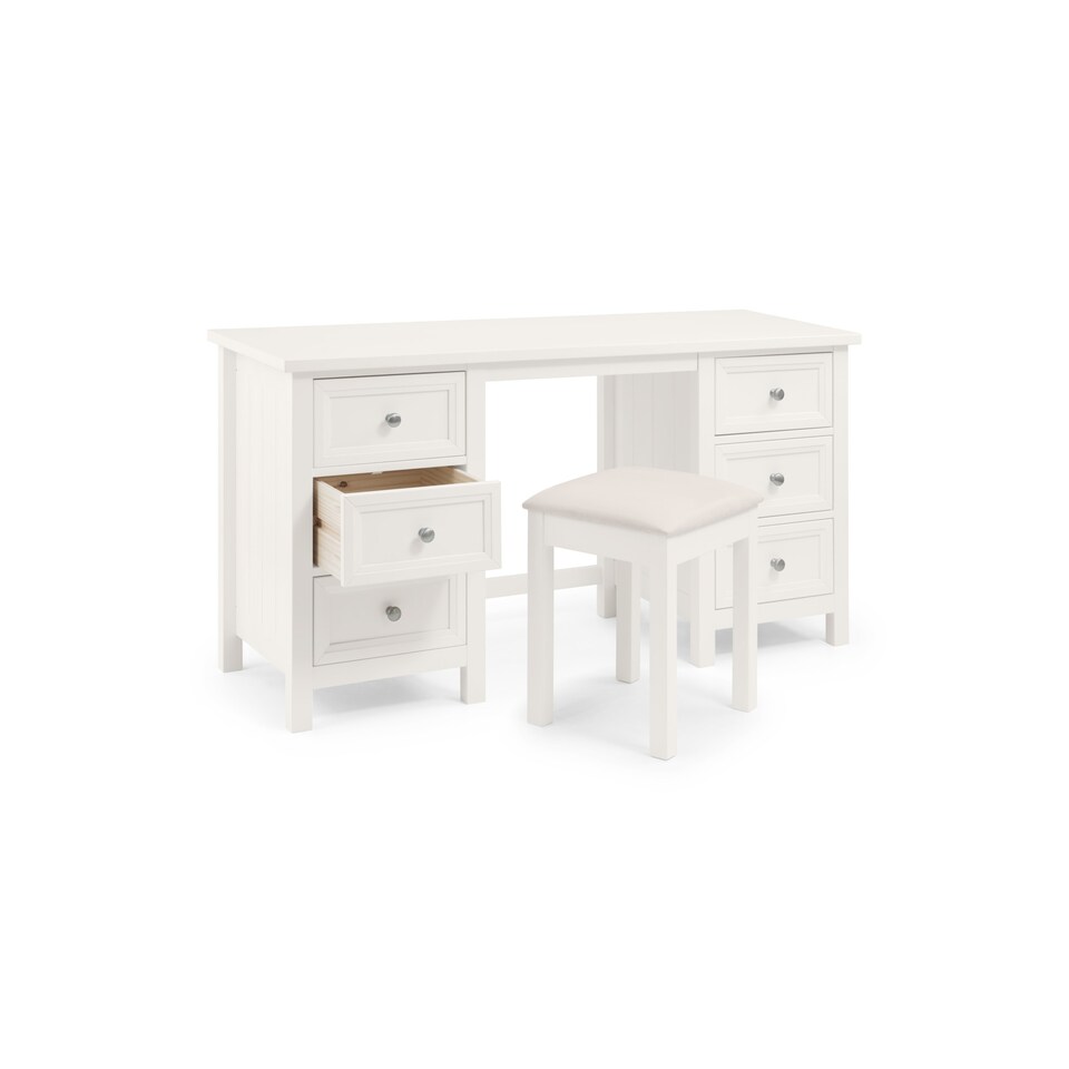 image 1 of Maine 6 Drawer Dressing Table - Surf White