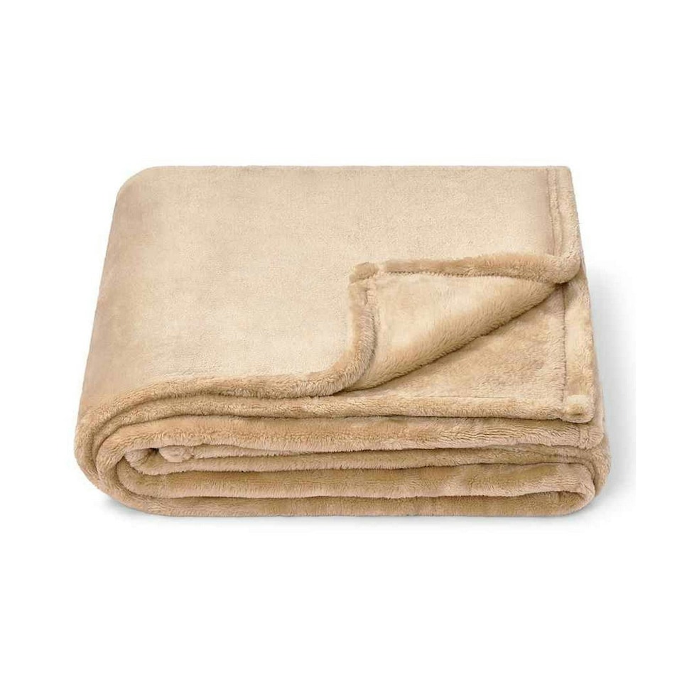image 1 of Brand Lab Fleece Blanket - Camel - One Size