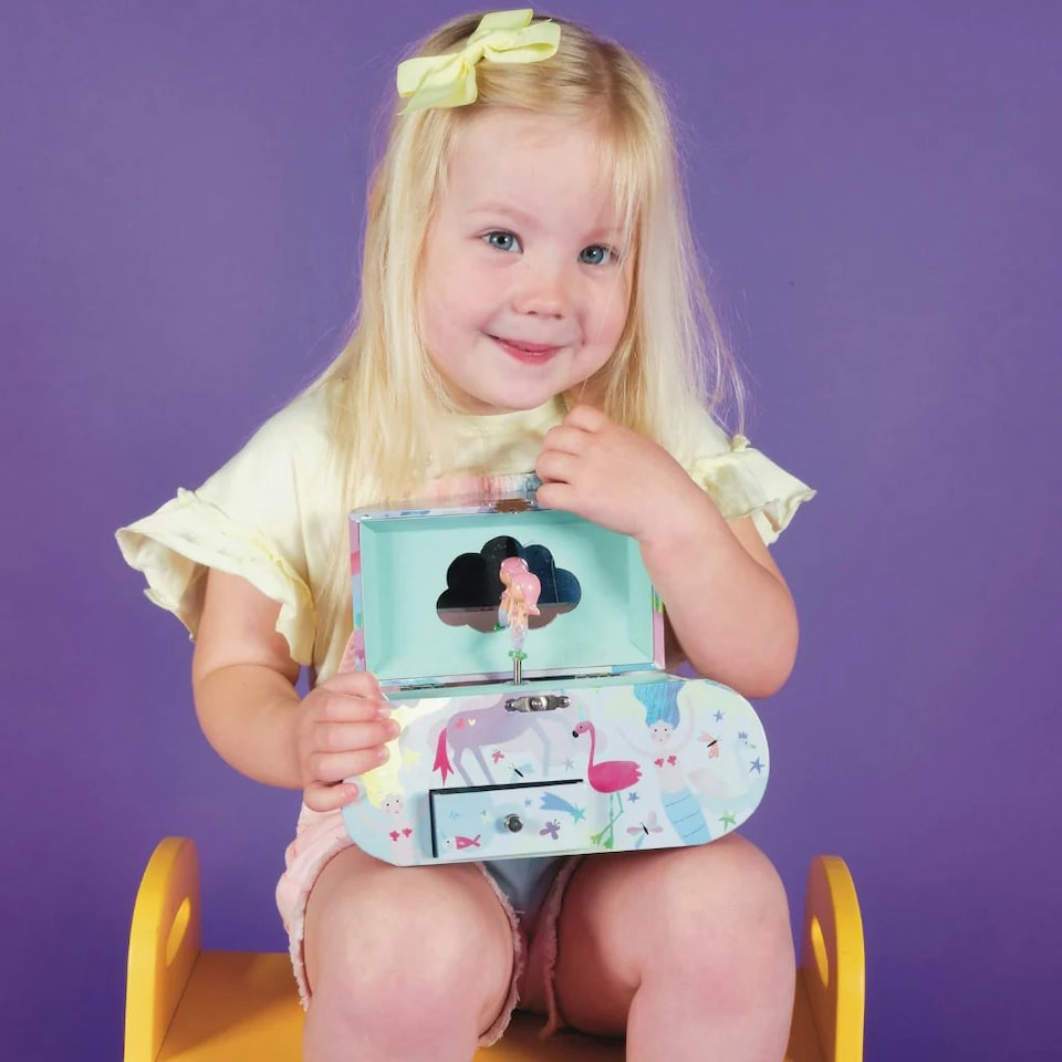 image 1 of Floss & Rock Childrens Fantasy Cloud Musical Jewellery Box