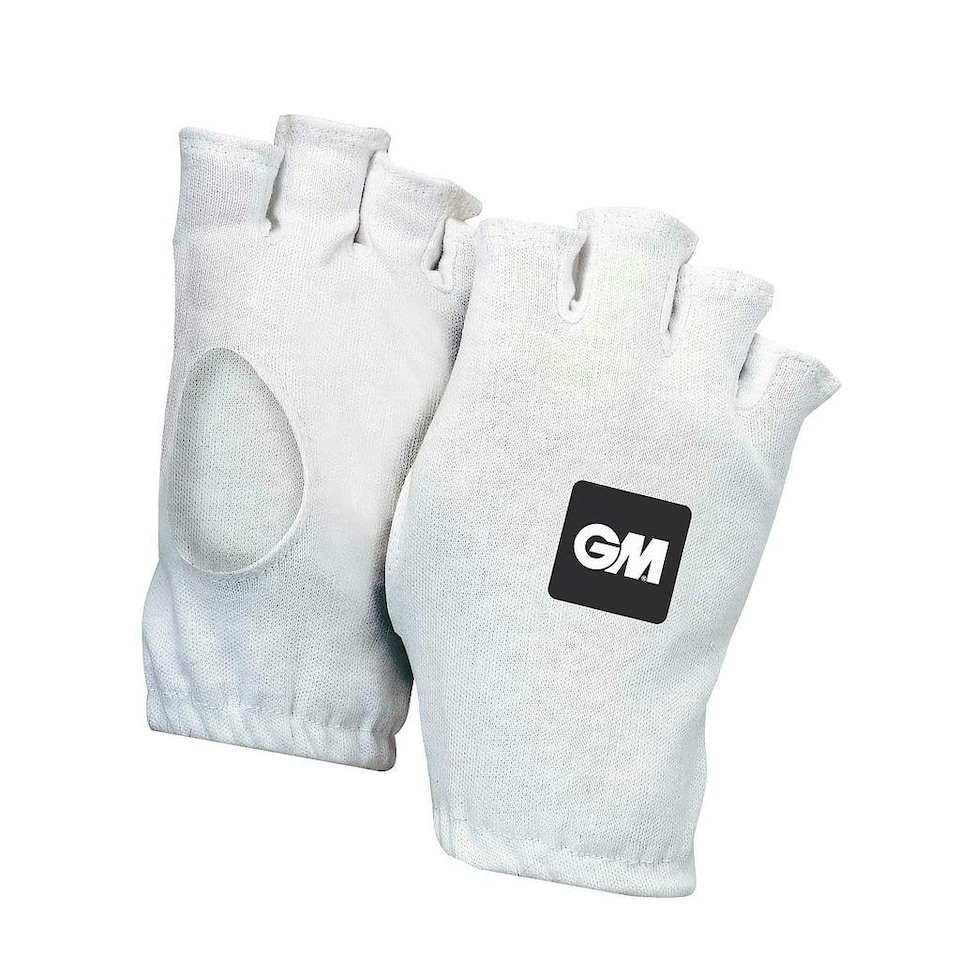 Gunn And Moore Unisex Adult Fingerless Batting Glove Inners - White - One Size