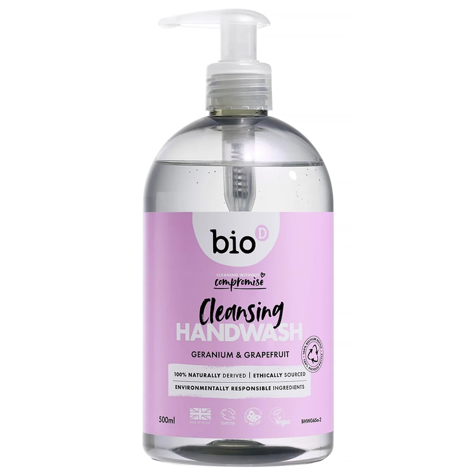 Geranium & Grapefruit Cleansing Hand Wash 500ml (Bio-D)