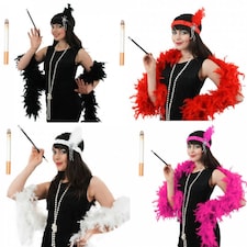 Flapper Accessory Set Black | One Size