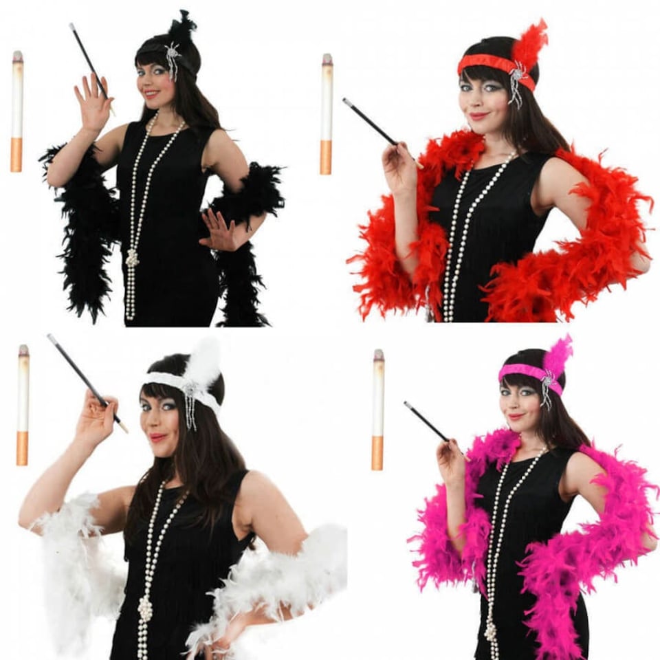 Flapper Accessory Set Black | One Size