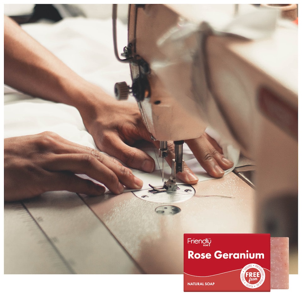 image 1 of 4 x Natural Rose Geranium Soap Bar - 4 Pack | Pink | 1