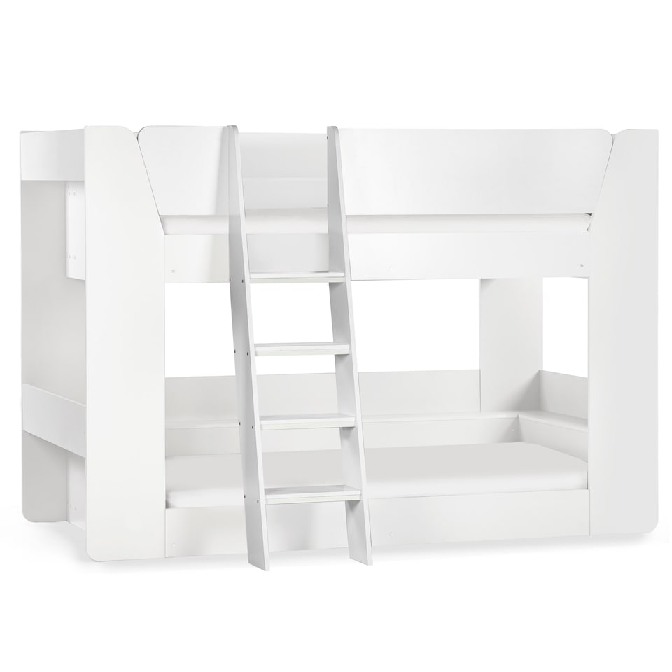 image 1 of Cobaltwood Bunk Bed All White -  Single (90cm)