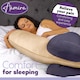 image 7 of Aamira Cream Pregnancy Maternity Pillow, 140x65x20cm C Shape Memory Foam | Cream | Cream | Standard | 1